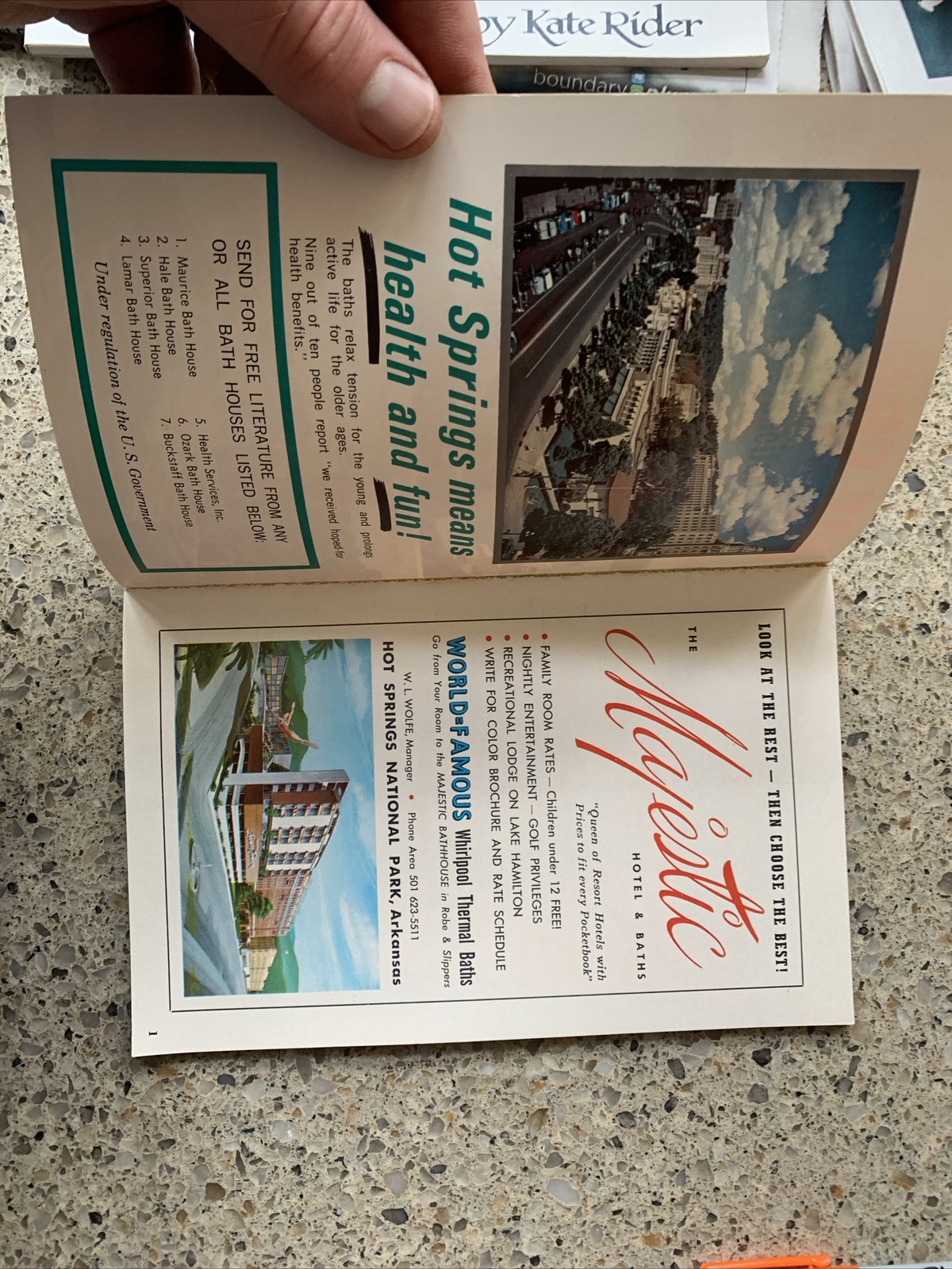 1960s Hot Springs National Park, Arkansas Travel Booklet—Nice Shape