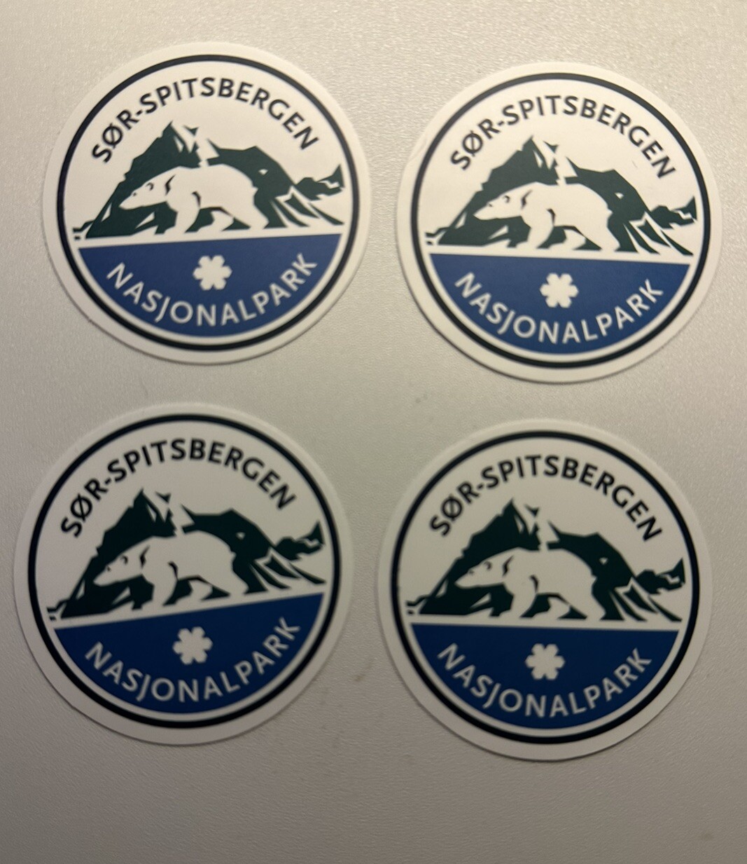 Sor-Spitsbergen Nasjonalpark Stickers Set Of 4