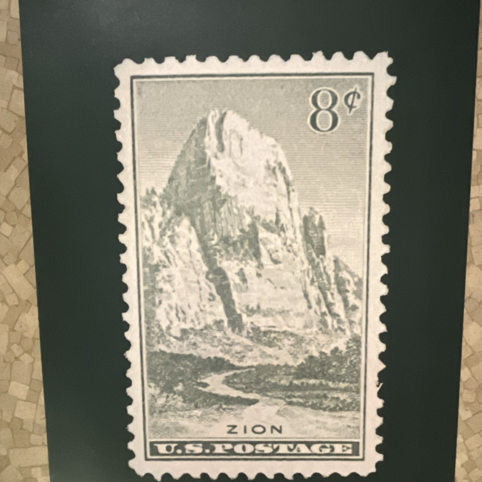 Set of 4 National Park Stamp Prints – Grand Canyon, Yosemite, Zion & Smoky Moun…