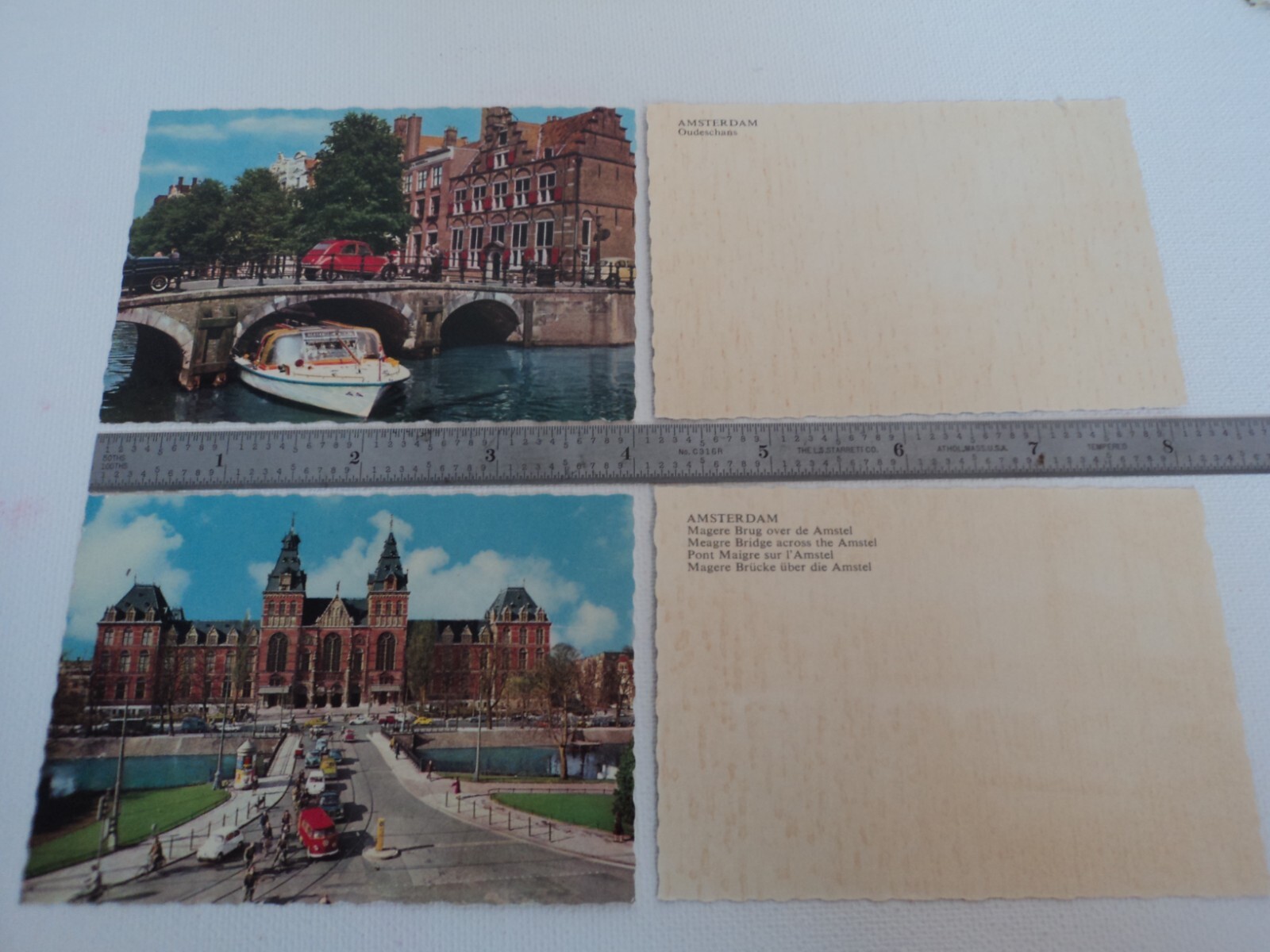 Vintage Mini Souvenir Cards AMSTERDAM colored vintage pictures 10 cards