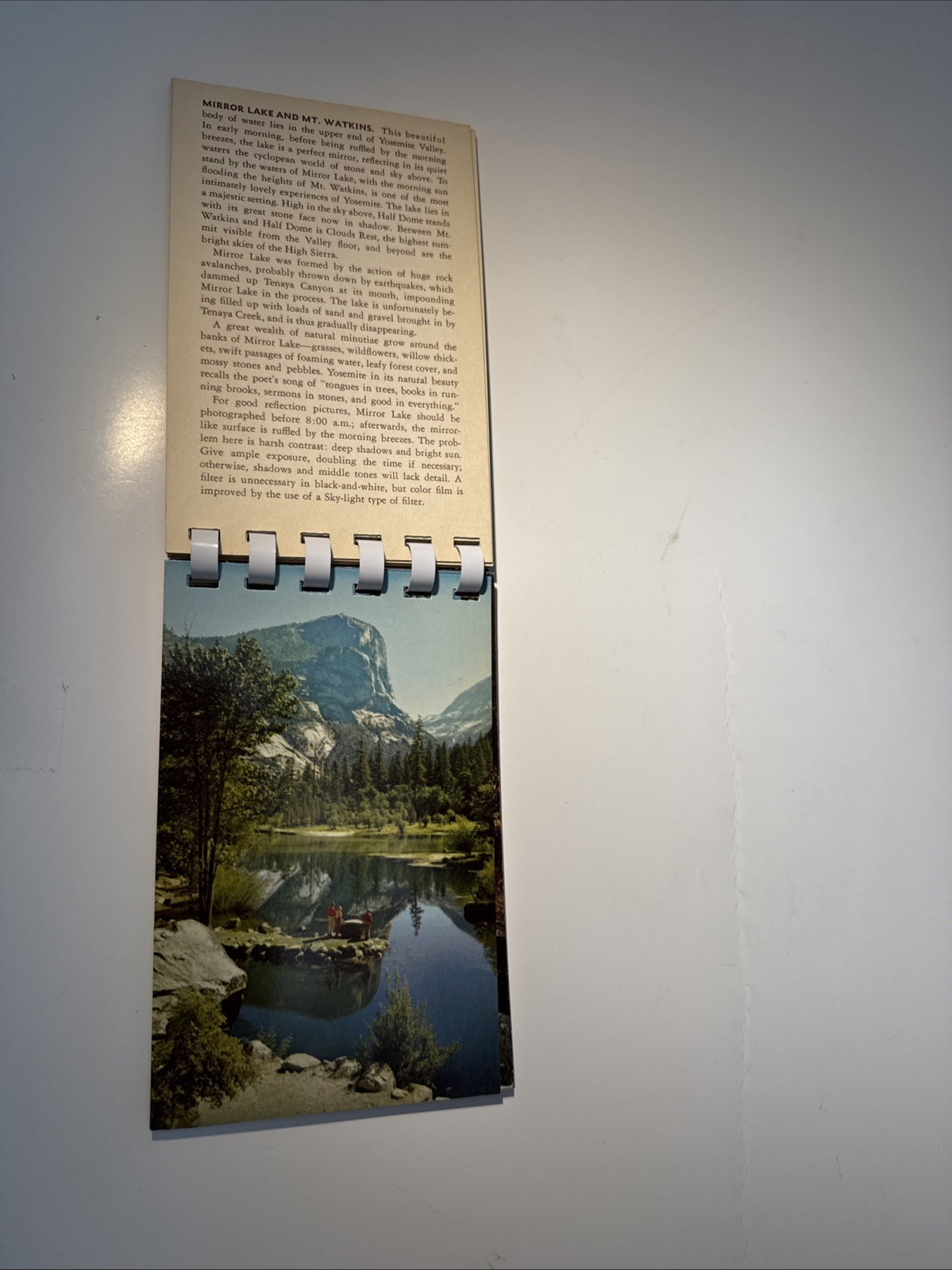 1955 Yosemite Picture And Photo Guide Spiral Bound 6″ x 3.5″ Souvenir Book