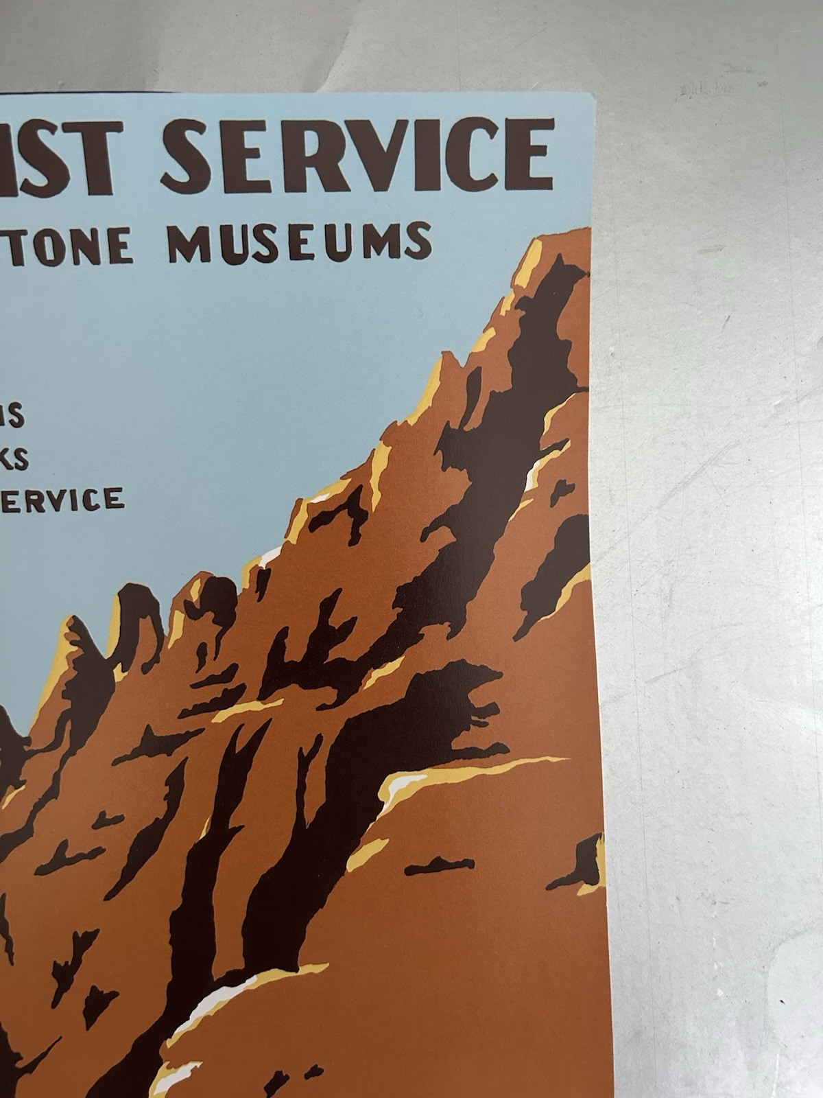 11” X 15” Yellowstone National Park Ranger Naturalist Service WPA Style Poster