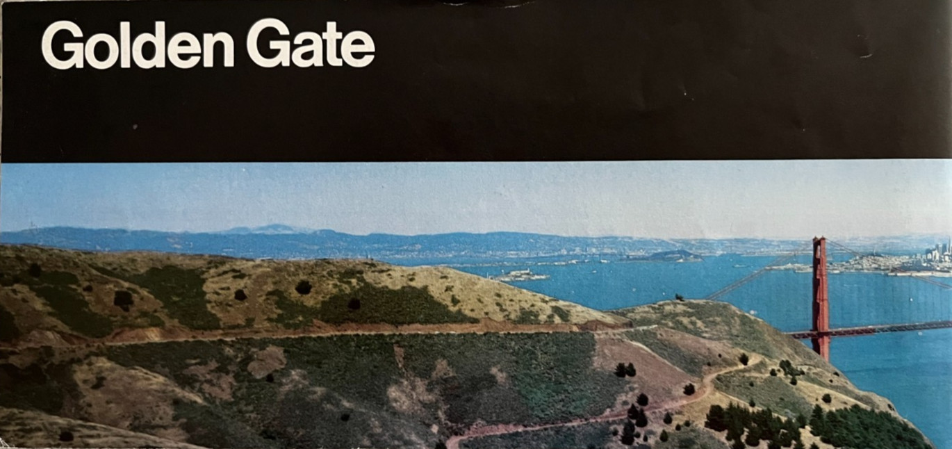 Vintage 1995 GOLDEN GATE NRA – CA NATIONAL PARK SERVICE UNIGRID BROCHURE/MAP
