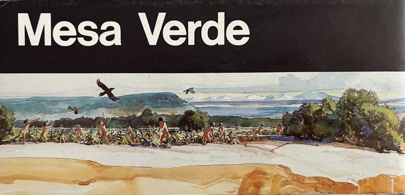 Vintage 1986 MESA VERDE NP – CO NATIONAL PARK SERVICE UNIGRID BROCHURE/MAP