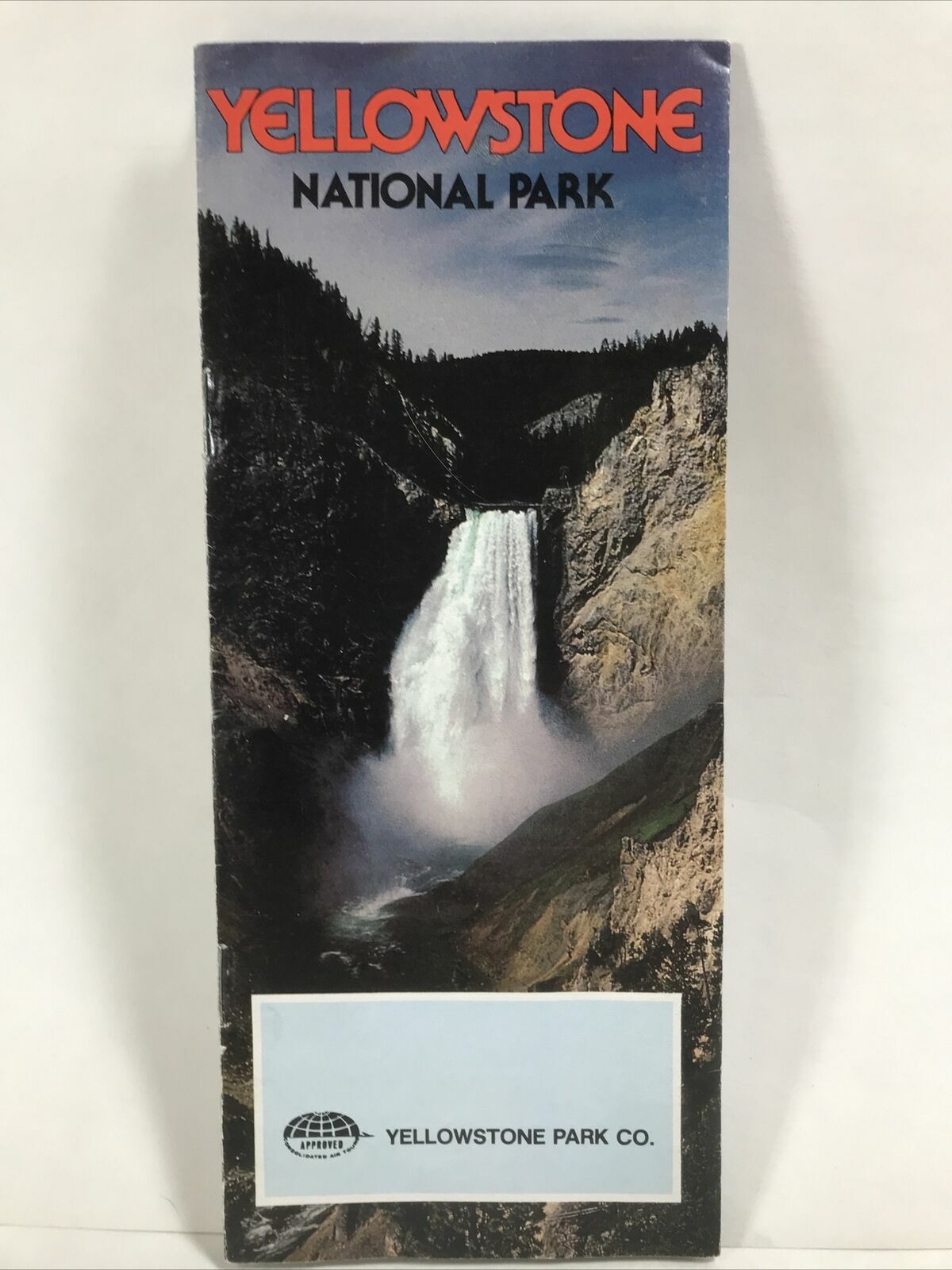 1978 YELLOWSTONE NATIONAL PARK ATC or IATA Air Travel Brochure Tour Guide & Maps