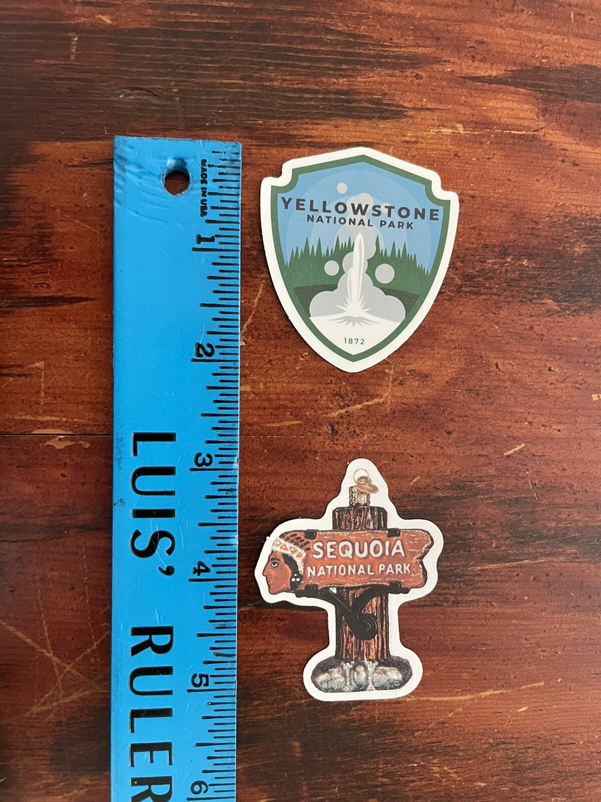 2 Set Yellowstone 1872 & Sequoia National Park Outdoor Wilderness Sticker Decal