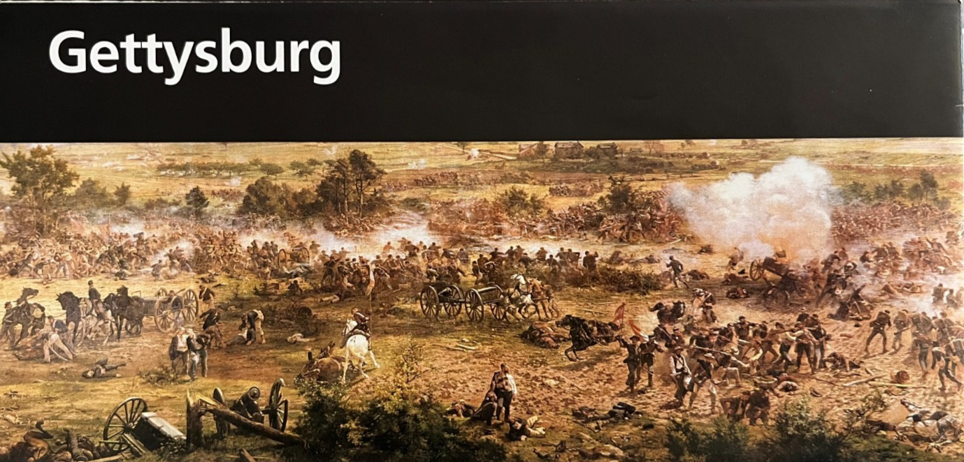 2002 GETTYSBURG MILITARY PARK NATIONAL PARK SERVICE UNIGRID BROCHURE/MAP OOP