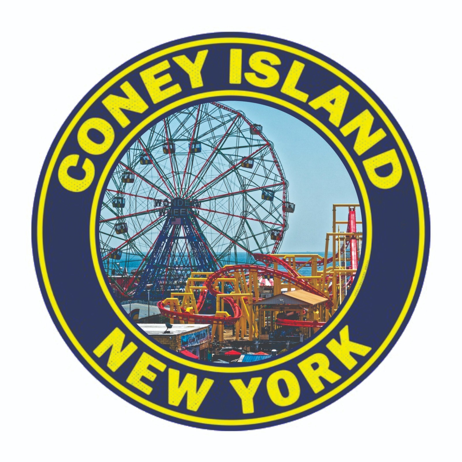 Coney Island New York Sticker Decal Bumper Sticker