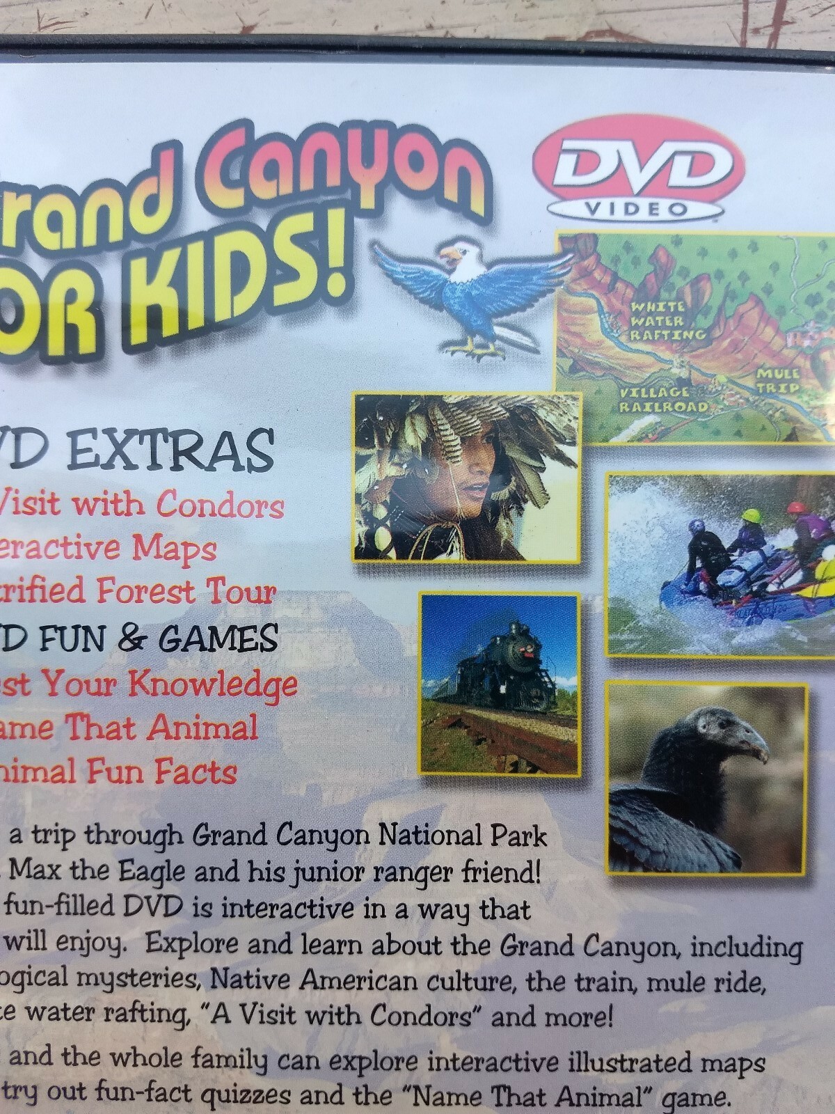 Grand Canyon For Kids DVD Watch While Traveling interactive illustrated maps 💥