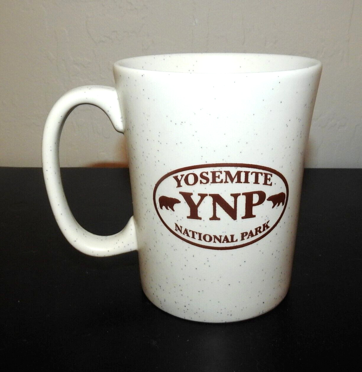 Yosemite National Park Ceramic Coffee Mug “YNP” Park Graphic Logo Speckled Look