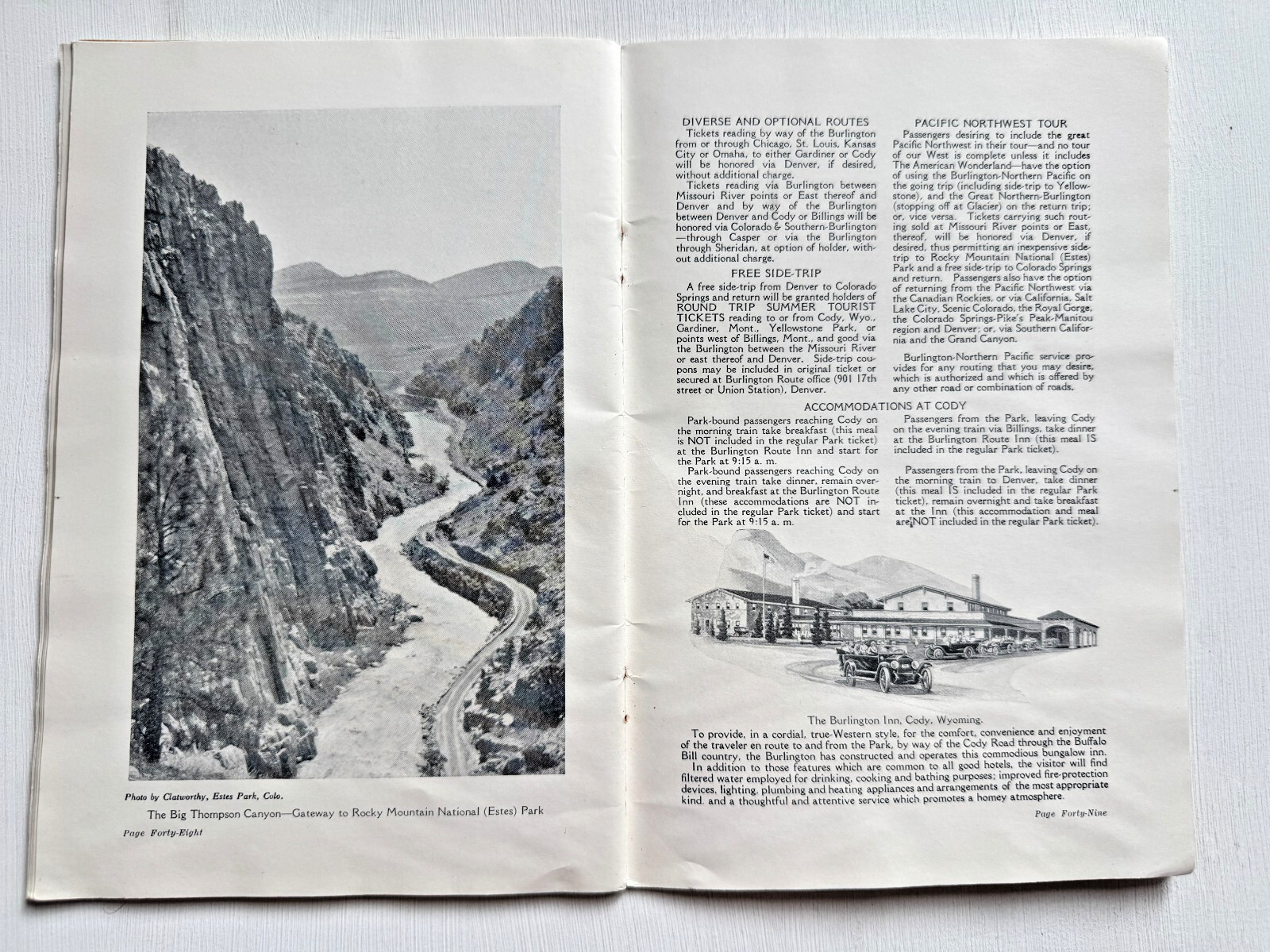 1920’s Yellowstone National Park Travel Guide by Northern Pacific Railroad