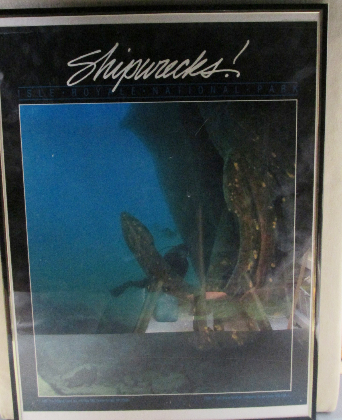 Isle Royale National Park Framed Poster & Coffee Cup Mug Lot 2 Minnesota MN 1987