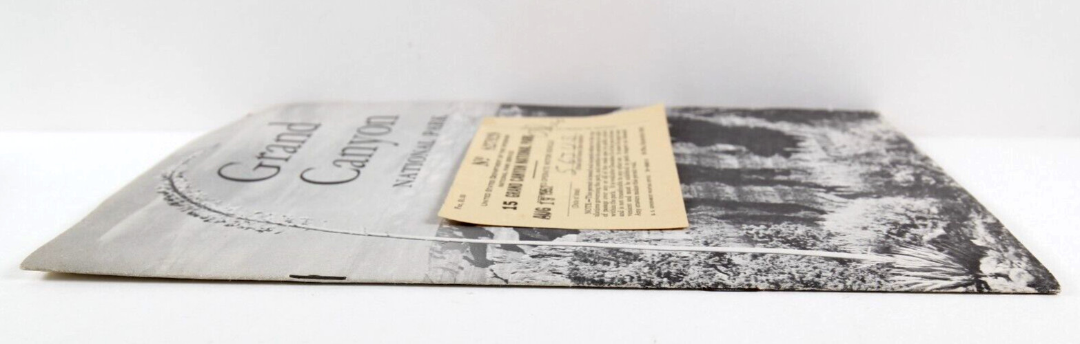 Grand Canyon National Park Brochure 1957 and 1952 Car Permit Arizona
