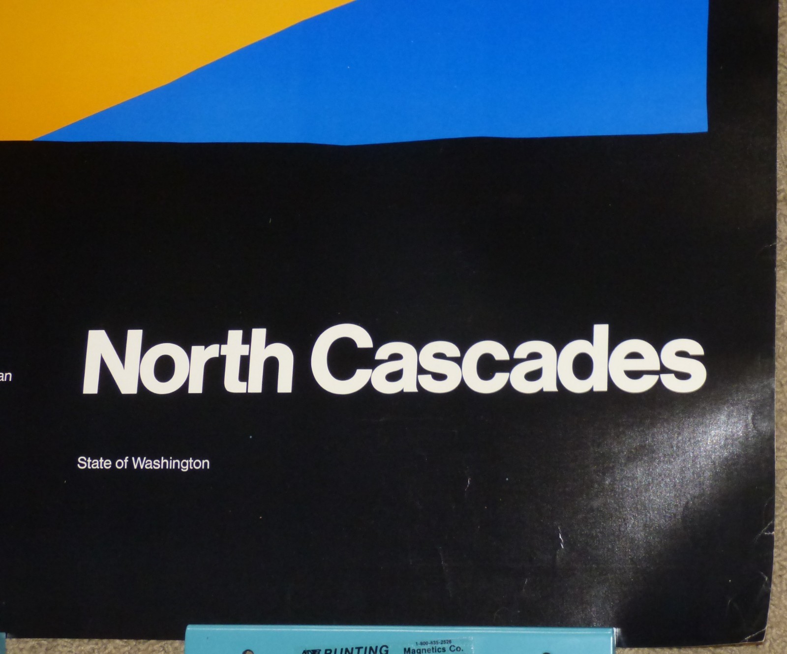 Vtg 1972 Ivan Chermayeff North Cascades National Park Washington State Poster