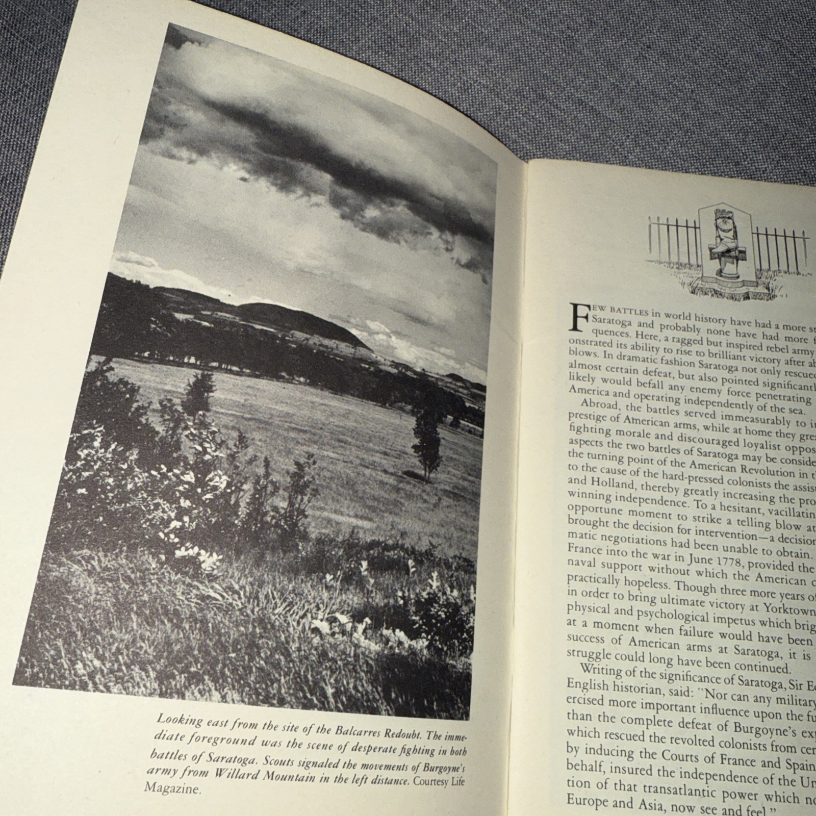 Saratoga New York NY National Historical Park Handbook Number Four Revised 1961