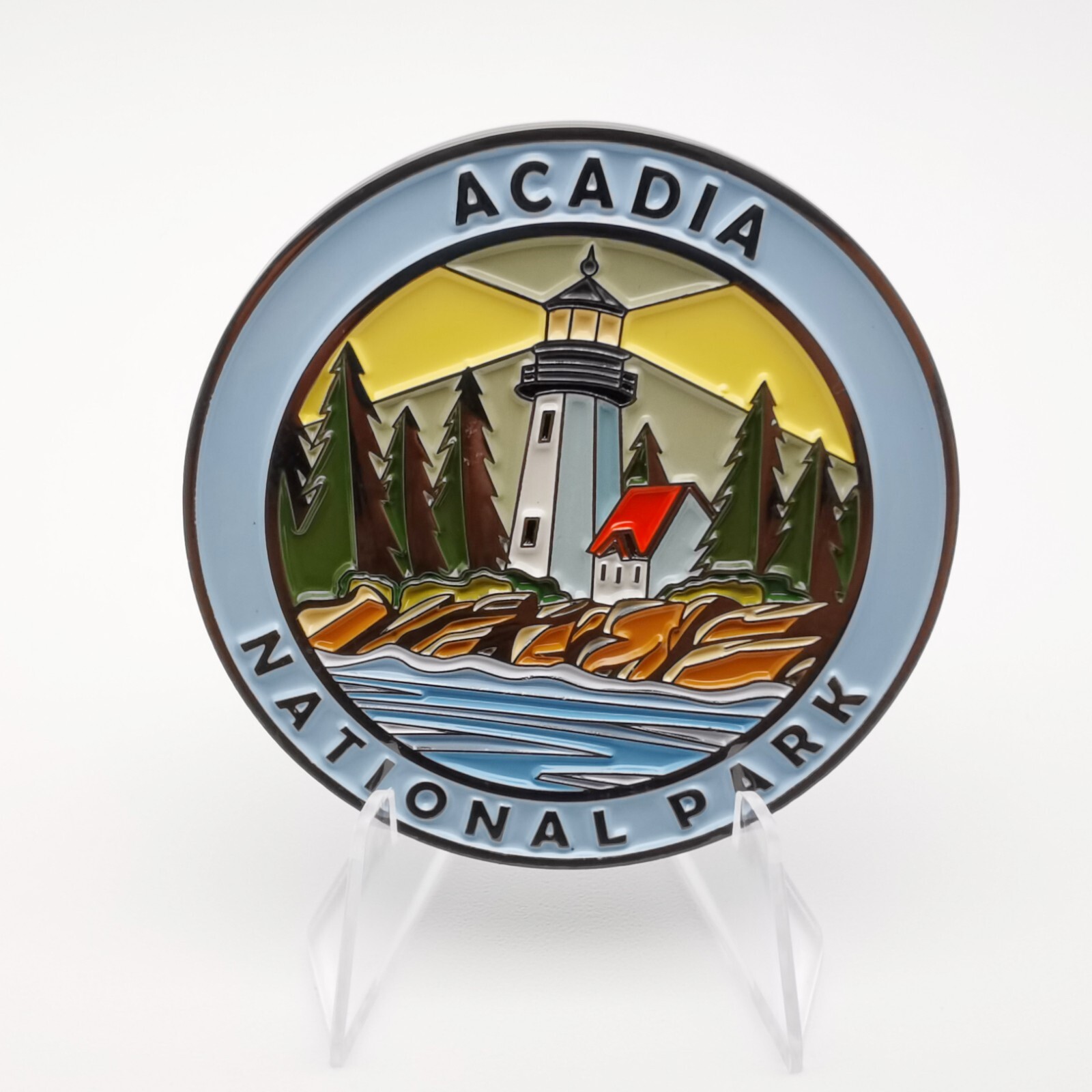 Cre8Travel Acadia National Park Collectible Magnet – Enamel Finish, 52mm NEW