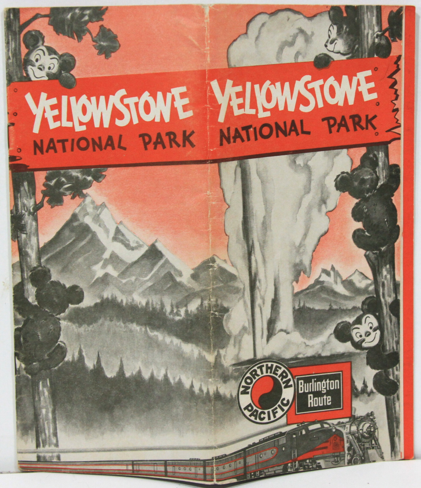1955 Northern Pacific Railroad Tourist Booklet for Yellowstone National Park