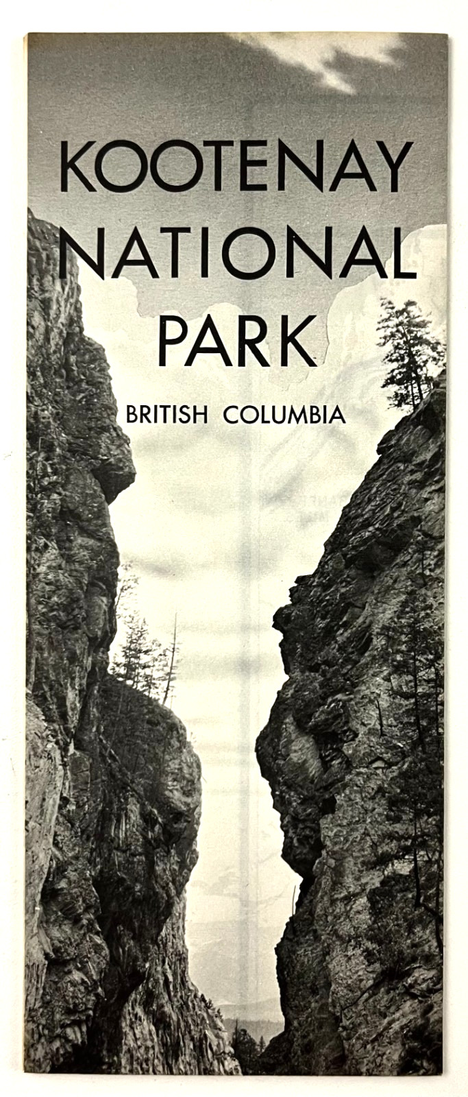 1962 Kootenay National Park British Columbia CAN Map Guide VTG Travel Brochure