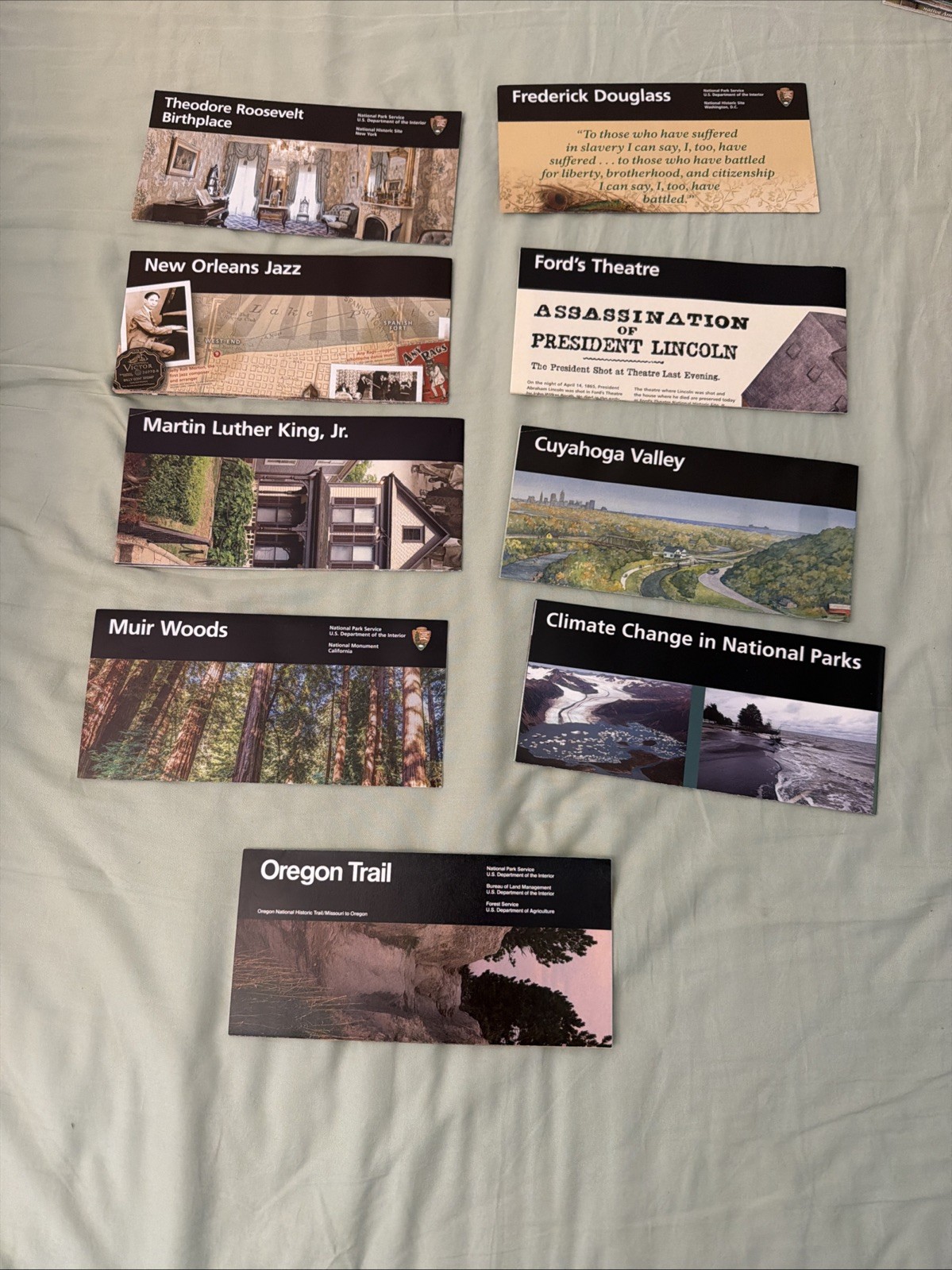 Lot of 9 National Park Unigrid Maps Muir Woods Oregon Trail