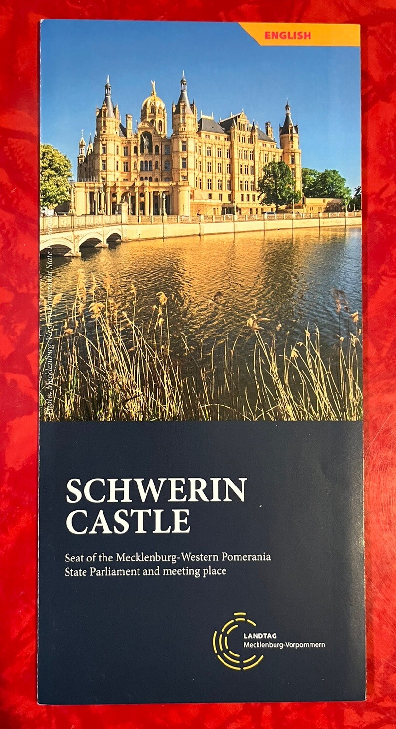 SCHWERIN PALACE castle GERMANY 12-PAGE BROCHURE ENGLISH
