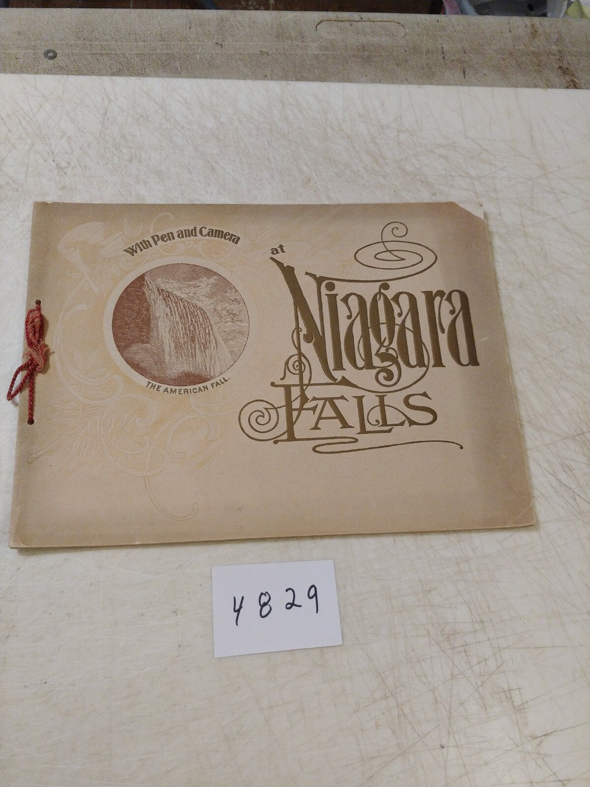 WITH PEN AND CAMERA AT NIAGARA FALLS PHOTO ALBUM 1898