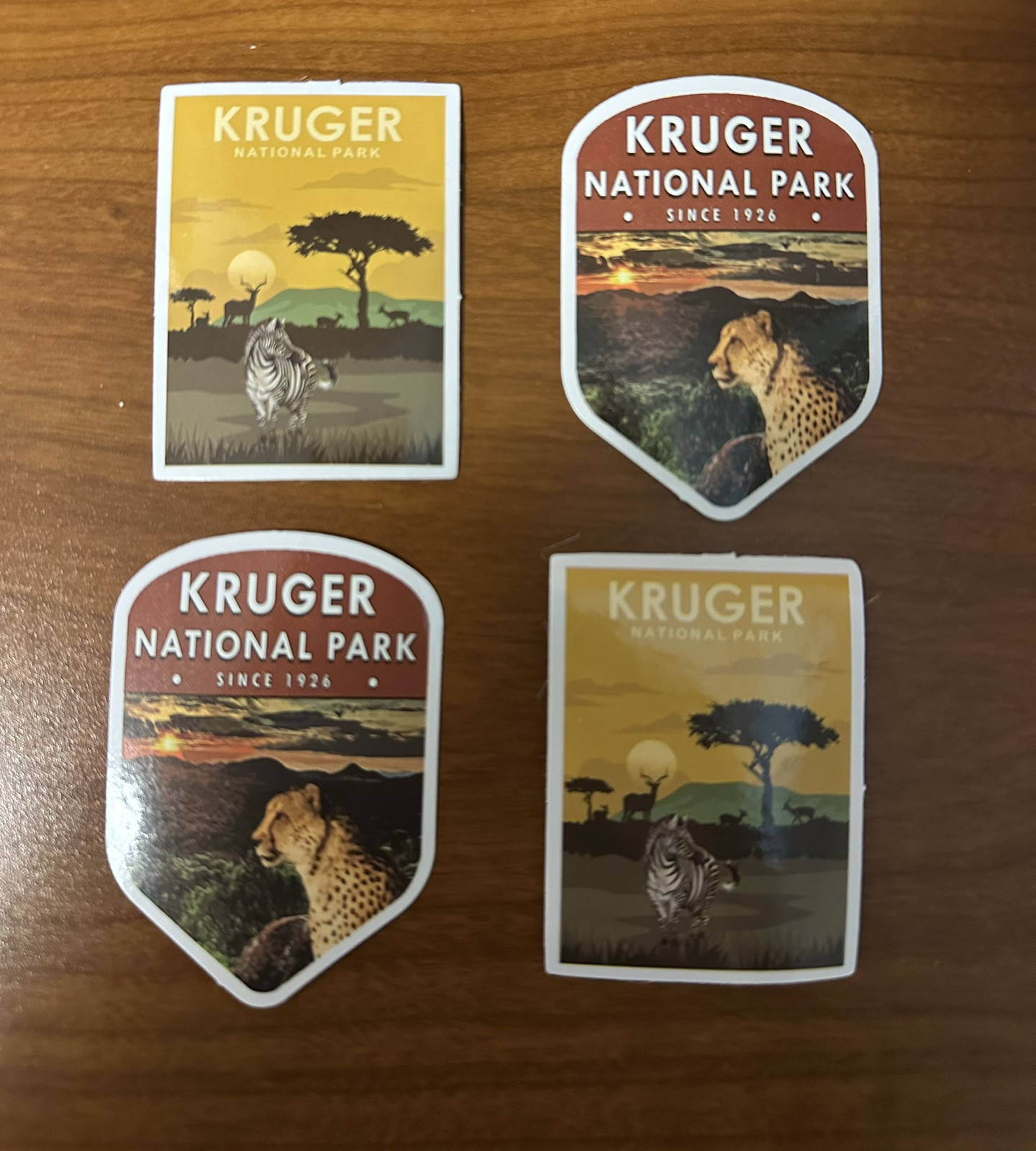 Kruger National Park Sticker Decal Set Of 4