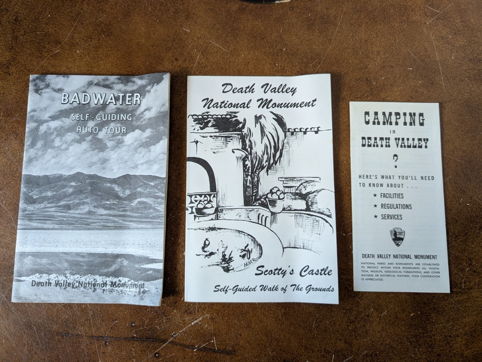 VTG 60s 70s Death Valley National Monument Scotty’s Castle Travel Park Guide