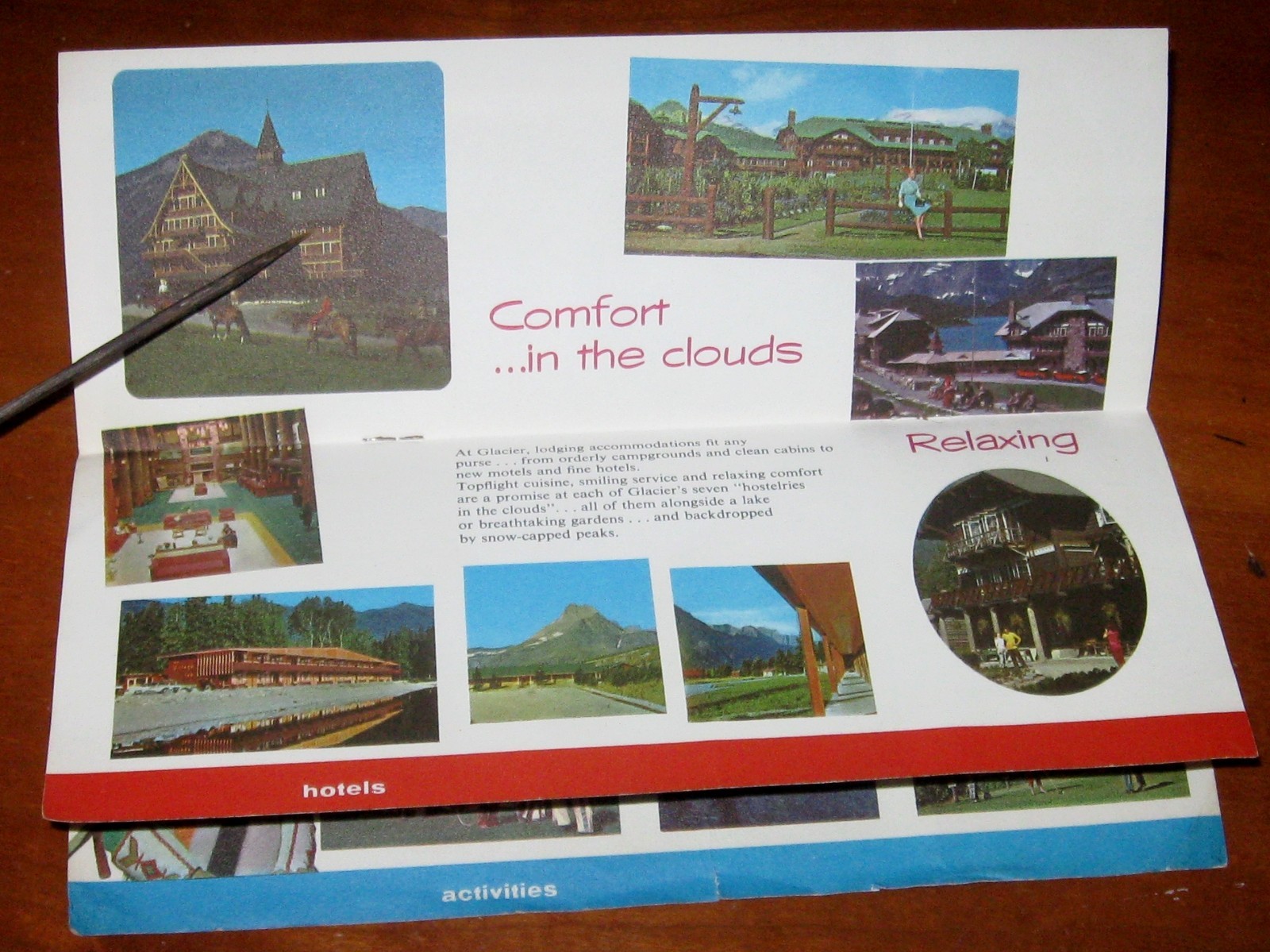 1960 Glacier National Park Brochure Greater Northern Railway USA Travel History
