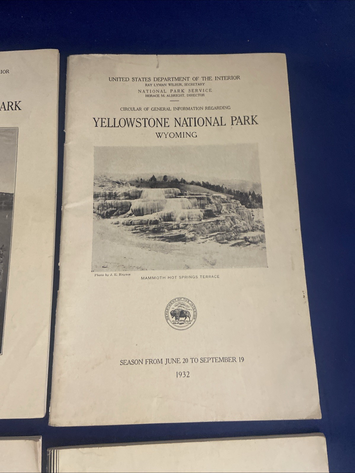 Lot of 6 NATIONAL PARK Guide Books from 1932 & 1933 – VG+ Yosemite Glacier +