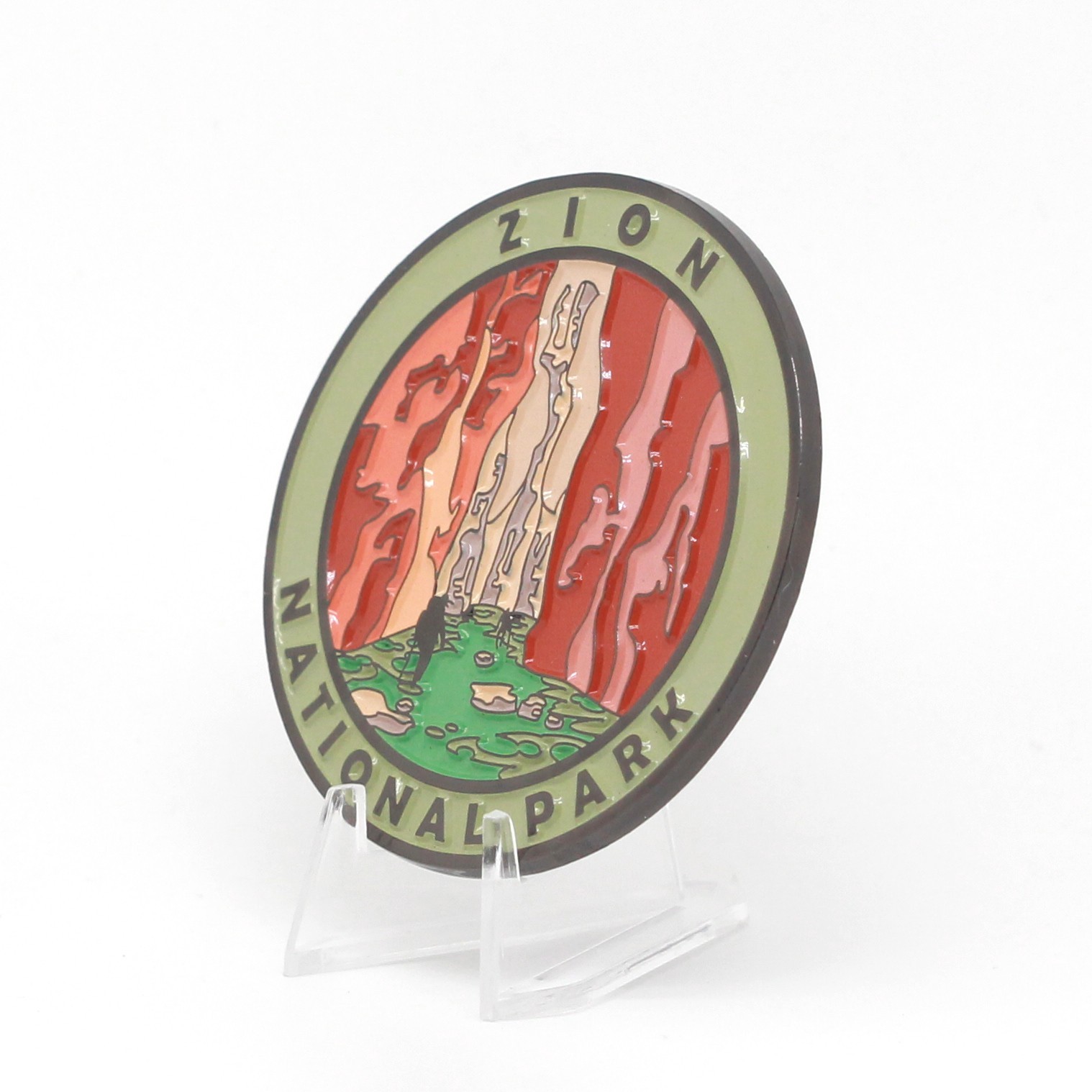 Cre8Travel Zion National Park Collectible Magnet – Enamel Finish, 52mm NEW