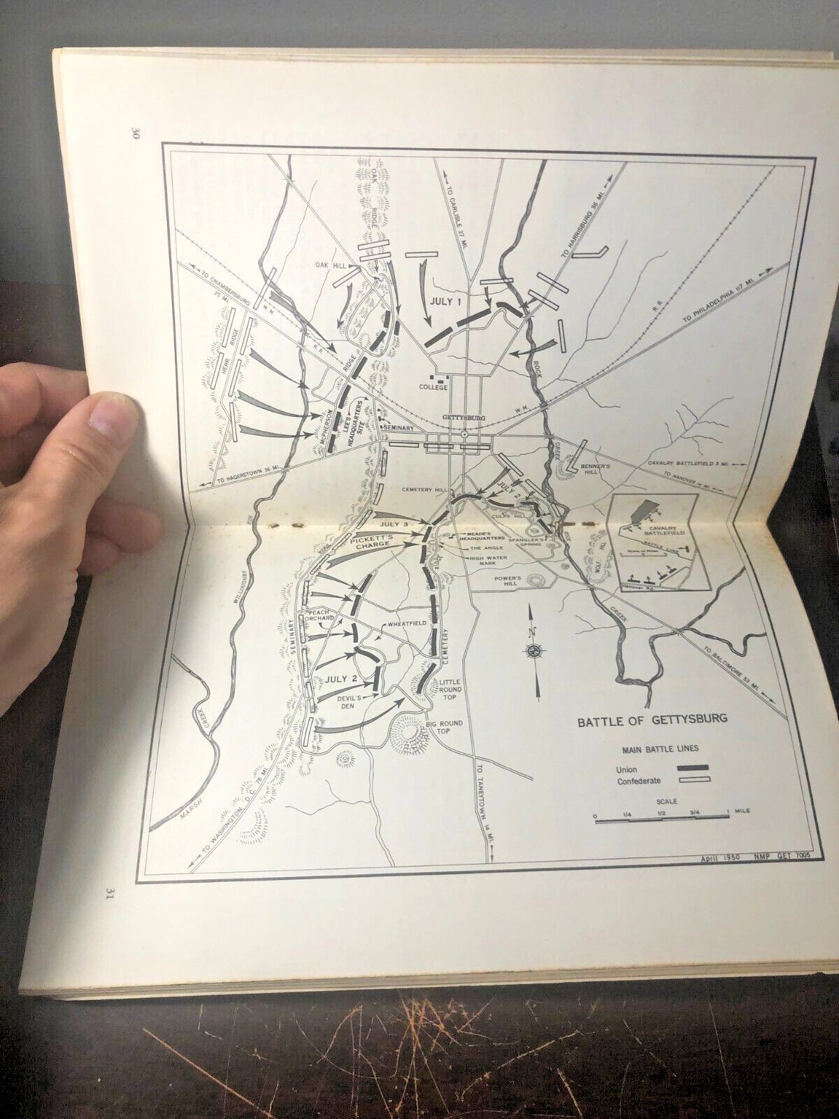 VINTAGE Gettysburg National Military Park Booklet / 1962