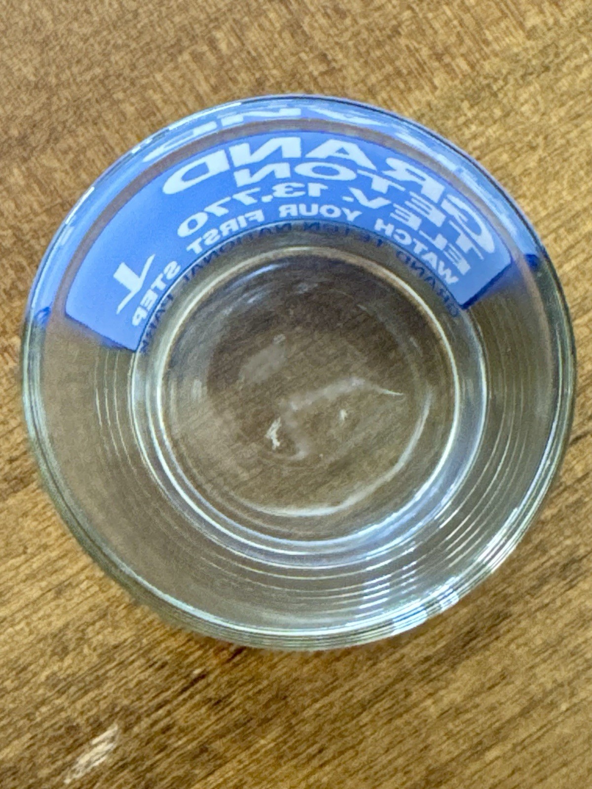 Vintage Grand Teton Double Shot Glass 3″ Clear Elevation 13770 ft