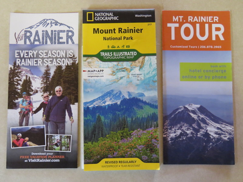 Mount RAINIER ~ NATIONAL GEOGRAPHIC Map WASHINGTON Trails Illustrated + Tours