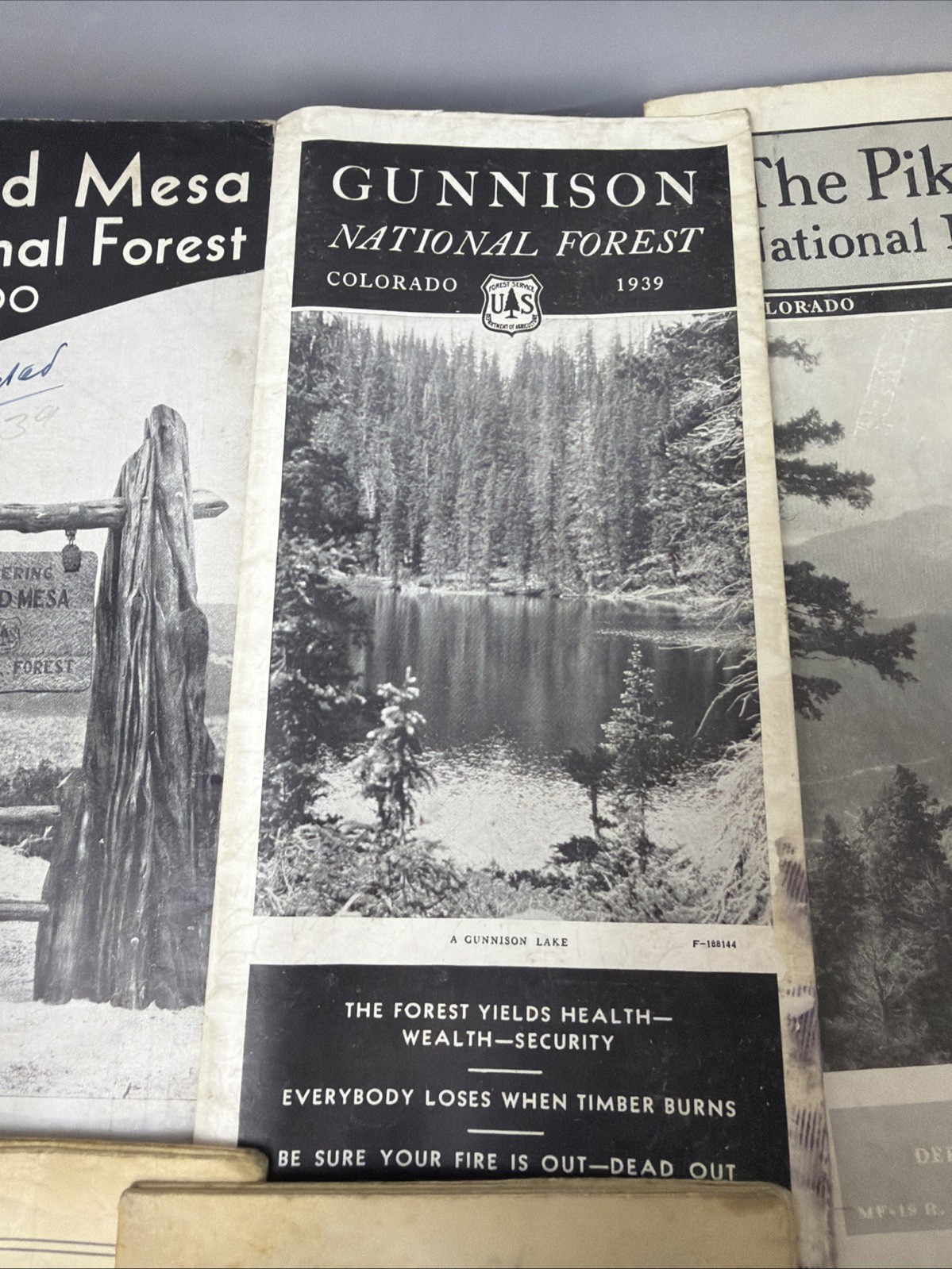Lot Of 13 Vintage 1930s National Park Brochures And Maps