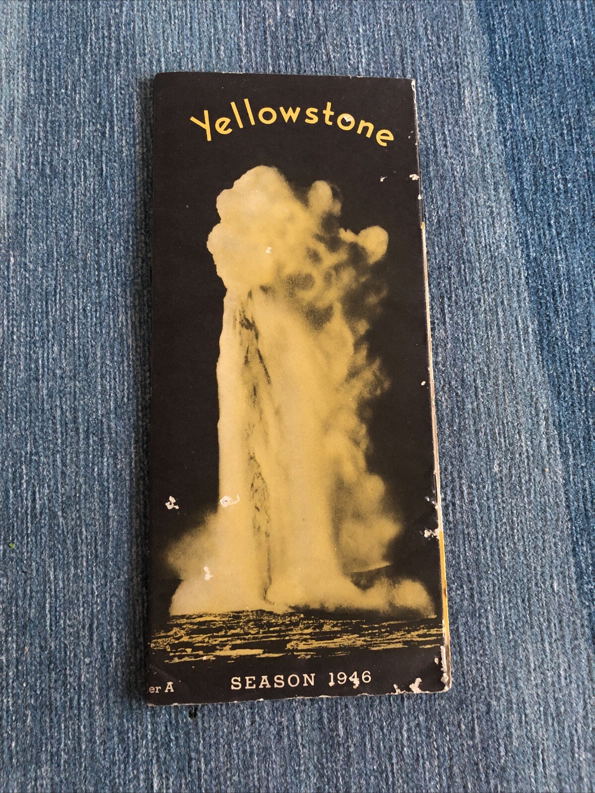 1946 Yellowstone National Park Travel Brochure Wyoming Hotels Old Faithful WY