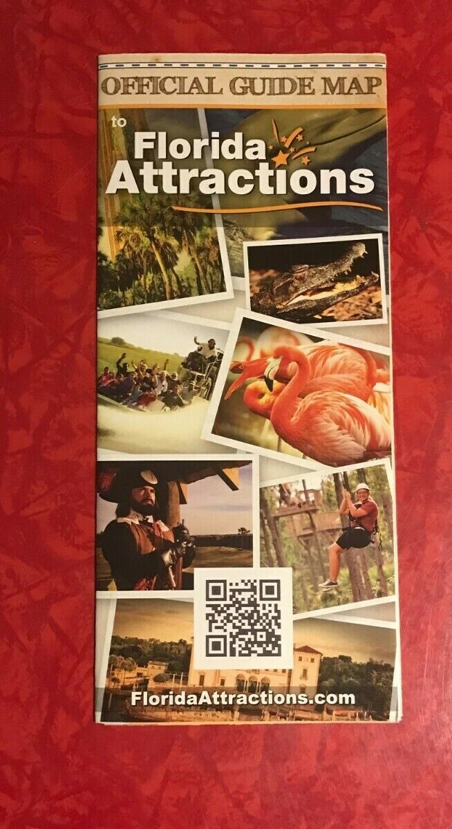 OFFICIAL GUIDE MAP to FLORIDA ATTRACTIONS BROCHURE 2016