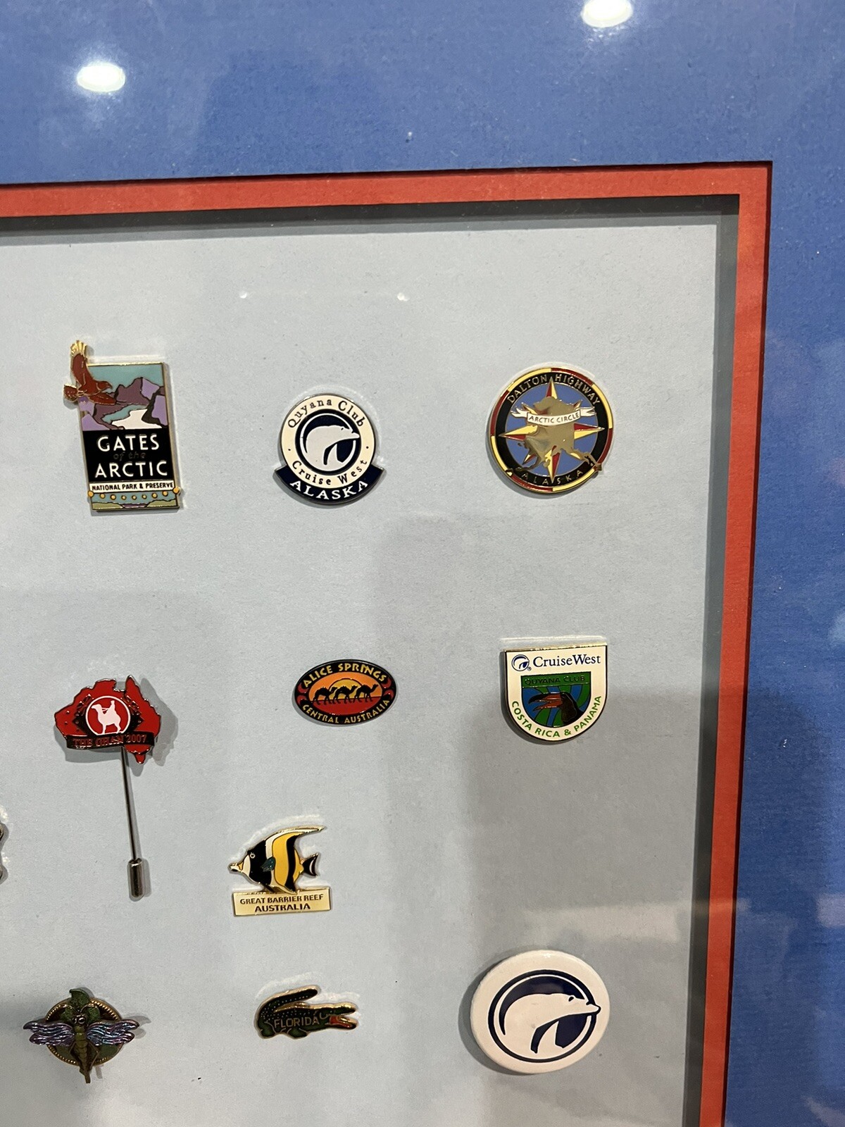 Framed National Parks, State And Other Miscellaneous Pins – Collectibles READ