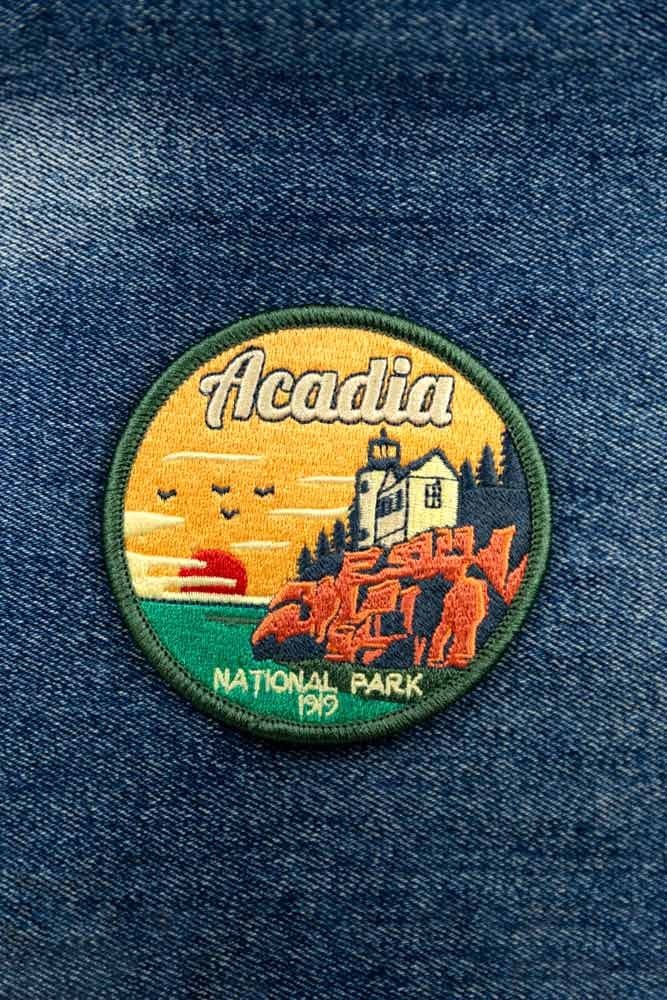 Acadia National Park Patch Iron-On Applique Souvenir Gift
