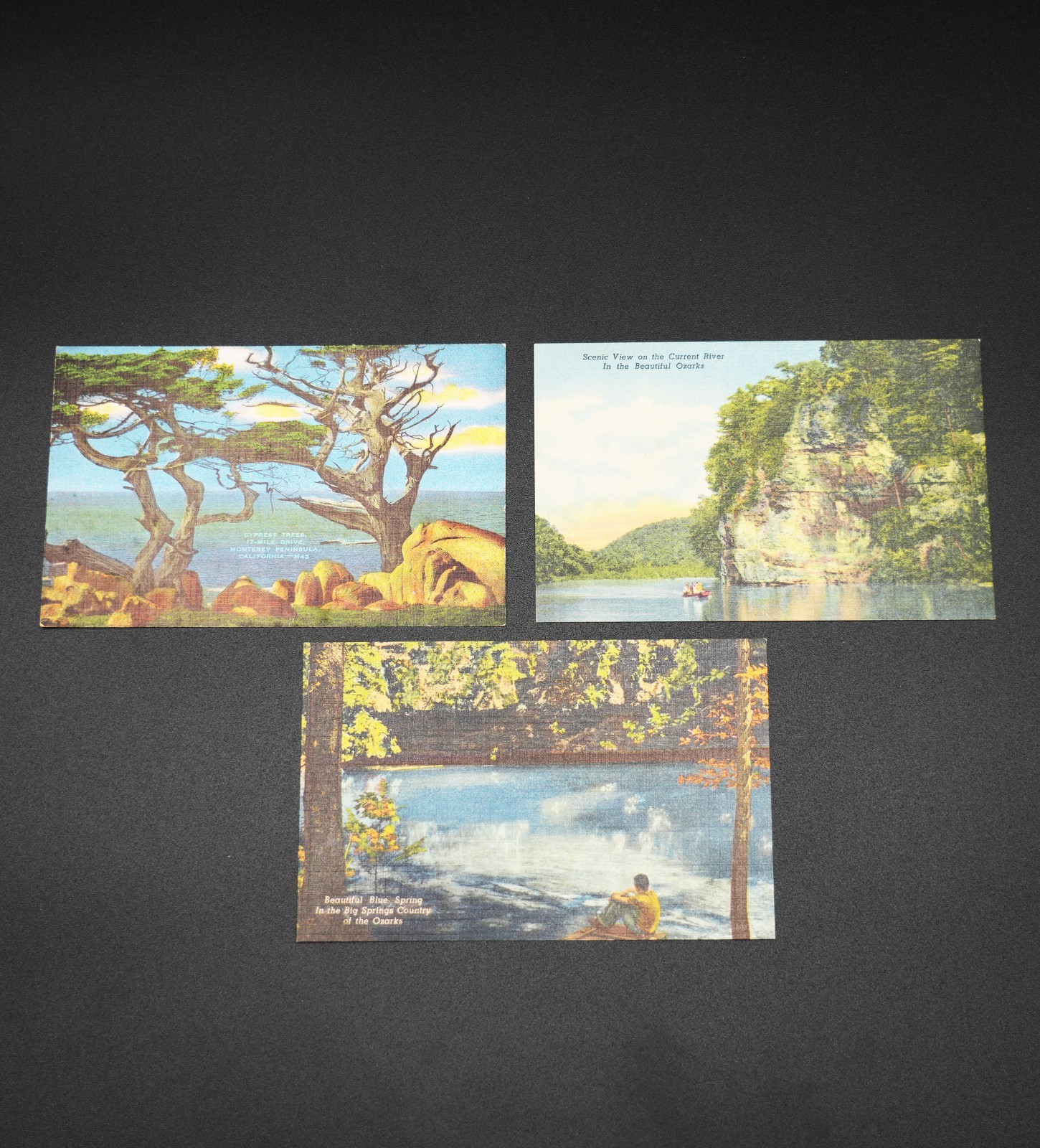 Vintage National Parks Lot Yosemite 1953 Brochure Carlsbad Caverns 12 Postcards