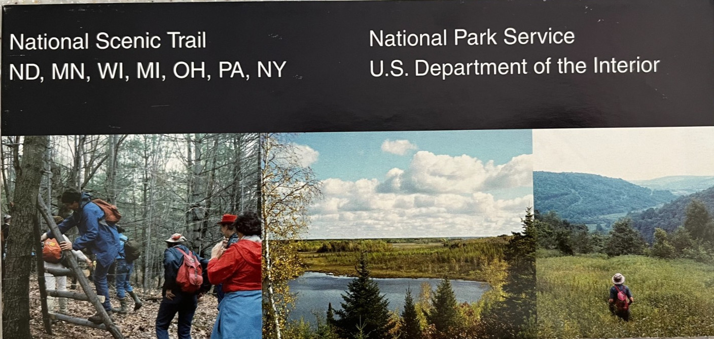 Vintage 2005 NORTH COUNTRY TRAIL NATIONAL PARK SERVICE UNIGRID BROCHURE/MAP