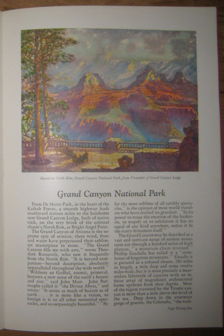 1929, View Book, Zion, Bryce, Grand Canyon, National Parks, North Western RR