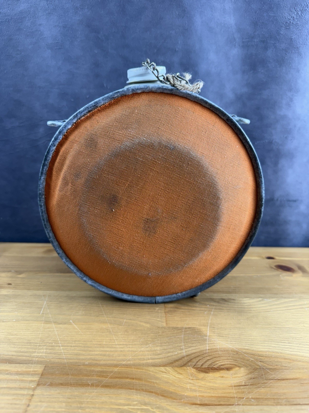 Vintage US Forest Service 4 Qt Canteen w/ Insulated Blaze Orange Canvas Cover
