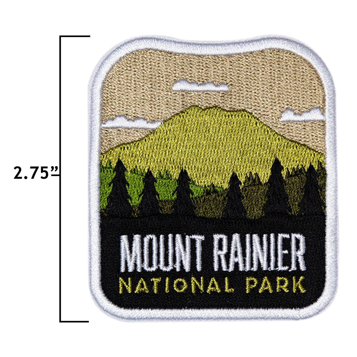 Mount Rainier National Park Iron On Travel Patch