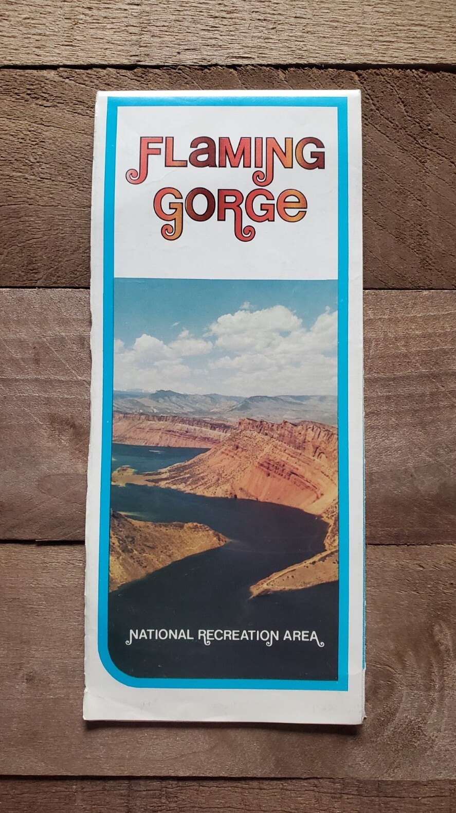 Vintage 1970s Flaming Gorge National Recreation Area Map Brochure – Vacation