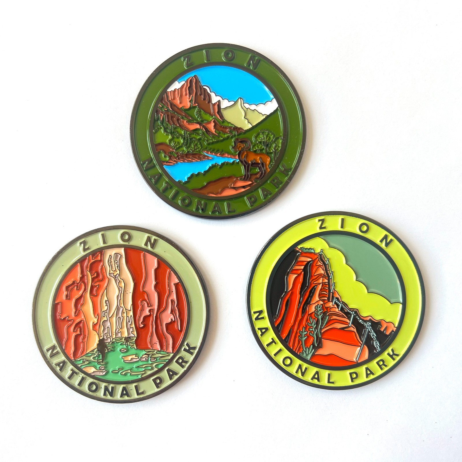 Cre8Travel Zion National Park Collectible Magnet – Enamel Finish, 52mm NEW