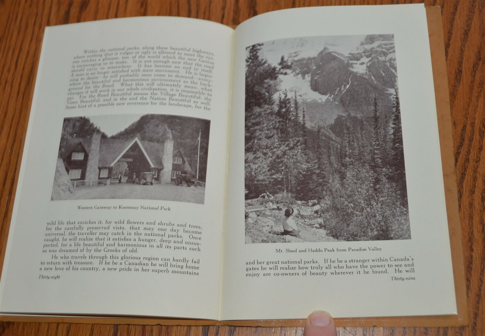 1928 Kicking Horse Trail Lake Louise to Golden BC Illustrated w/ Map