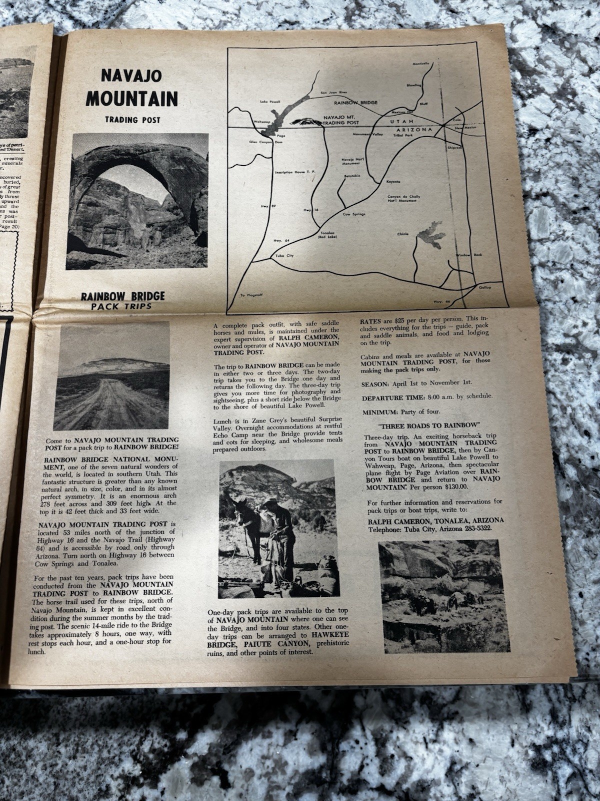 Vintage 1966 Navajoland Tourist Guide Route 66 Gallup NM Native American