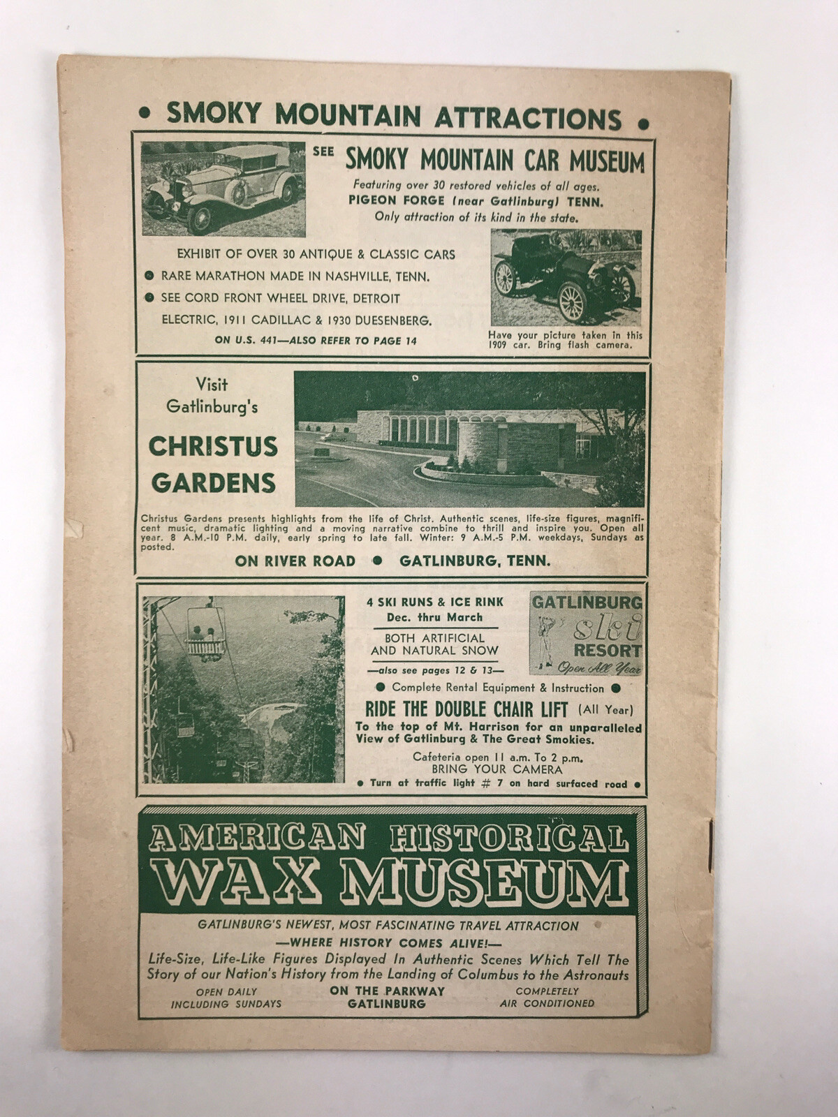1963 This Week in the Land of the Smokies & The Southern Highlands Booklet