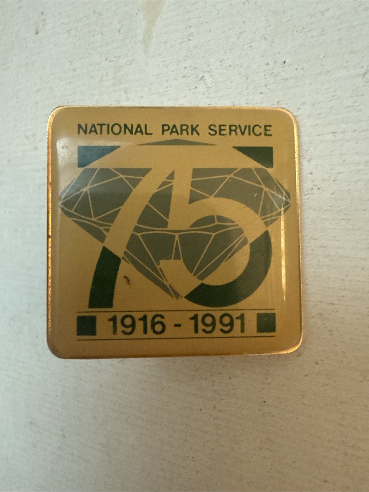 National Park Service 1916-1991 75th Anniversary Employee Lapel Pin NPS Vintage