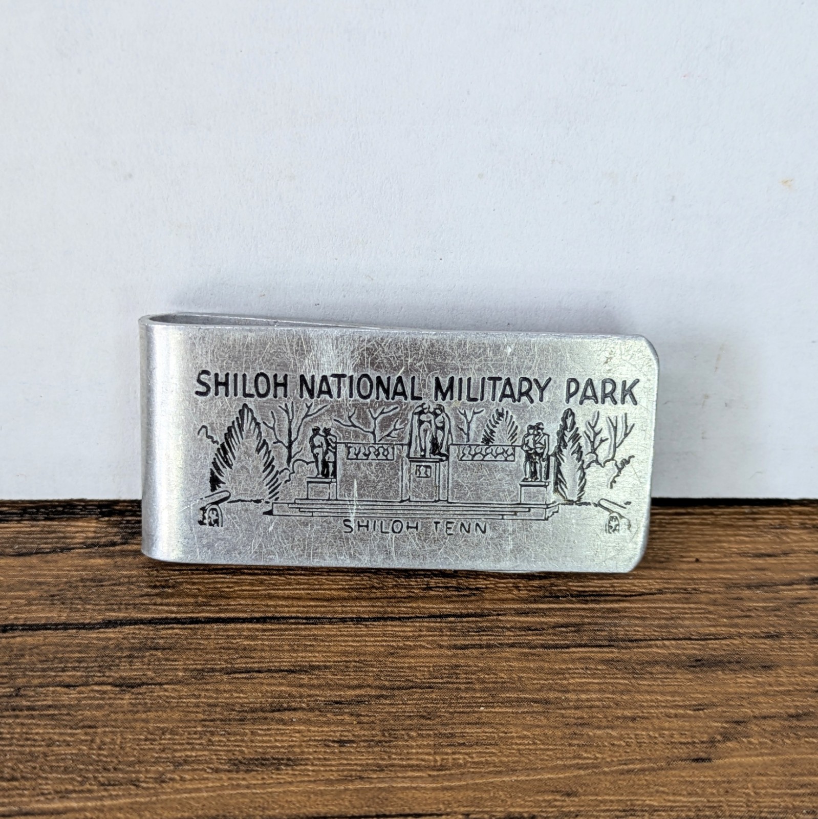 Vintage – 2⅛” Aluminum Money Clip, Shiloh Tennessee National Military Park